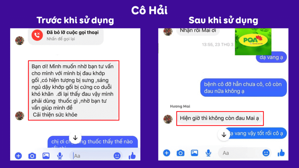 Feedback trước sau dưỡng cốt 