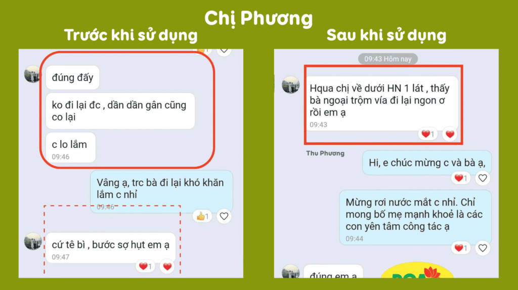 Feedback trước sau dưỡng cốt 