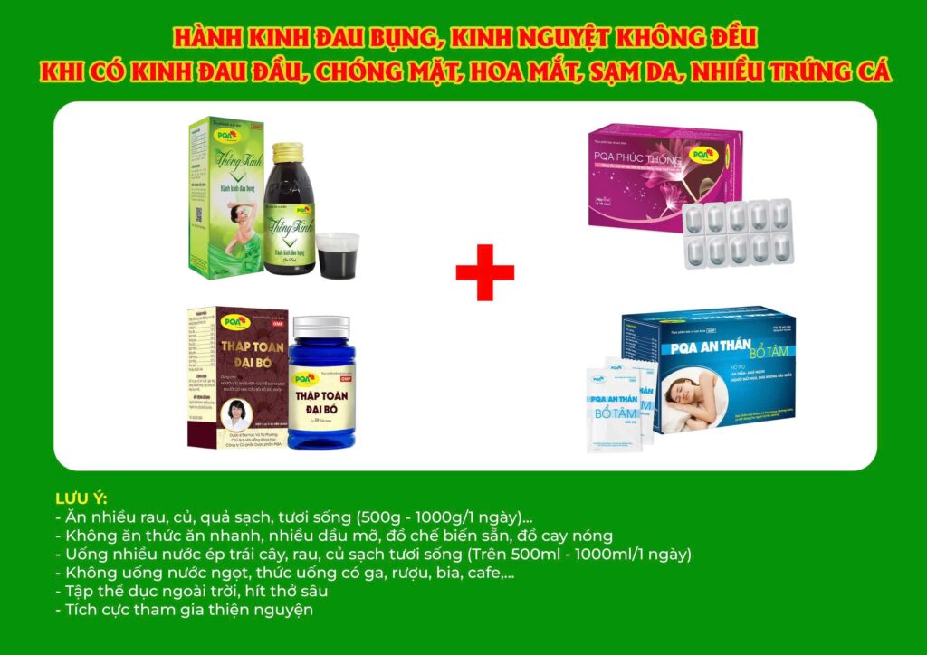 Kết hợp 4 sản phẩm Thống kinh