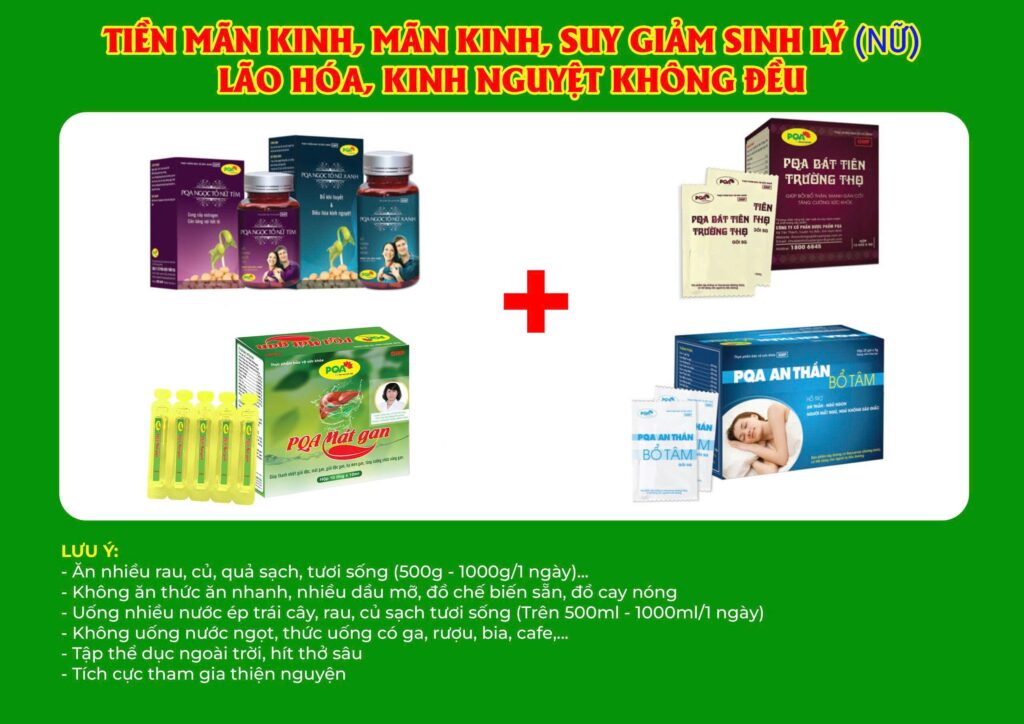 Kết hợp 4 sản phẩm ngọc tố nữ