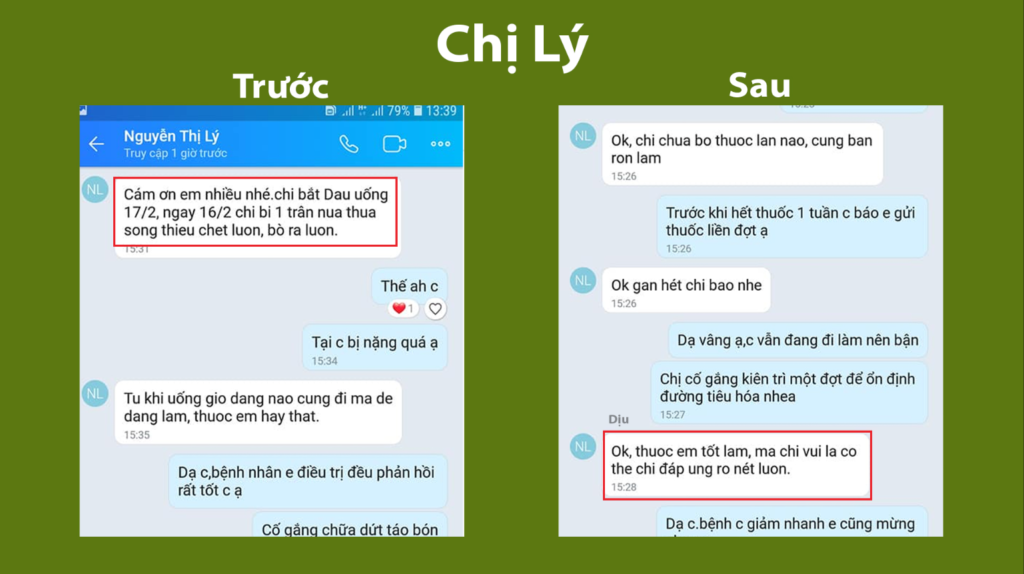 Feedback trước, sau thanh can mộc