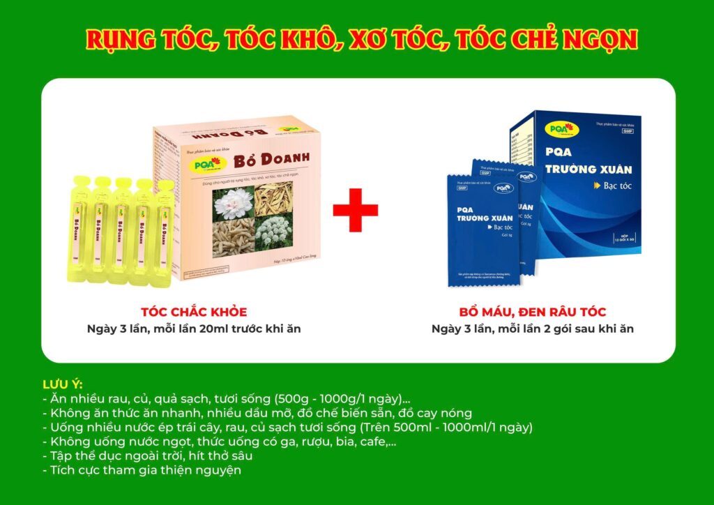 Kết hợp 2 sản phẩm PQA Bổ doanh
