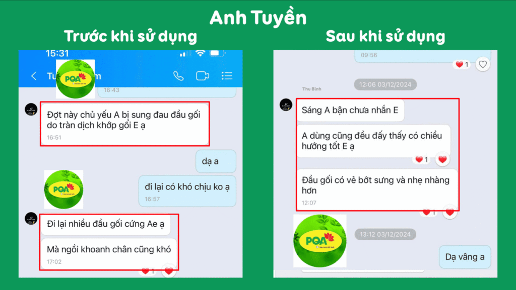 Feedback trước sau hy thiêm