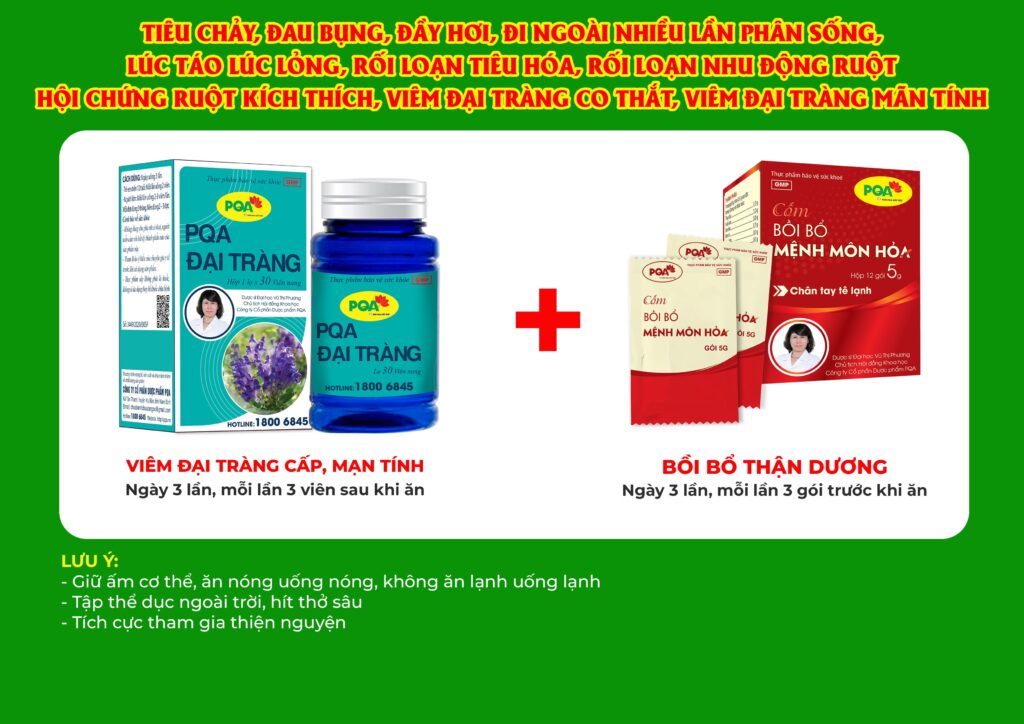 Kết hợp 2 sản phẩm đại tràng