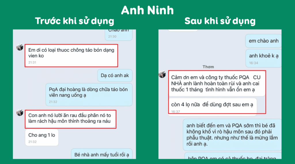 Feedback trước sau đại hoàng