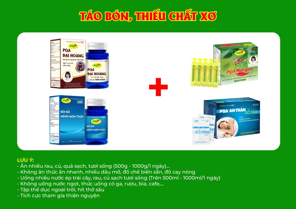 Kết hợp 4 sản phẩm đại hoàng