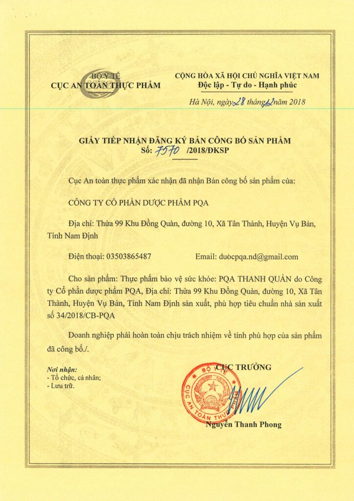 Dược phẩm PQA