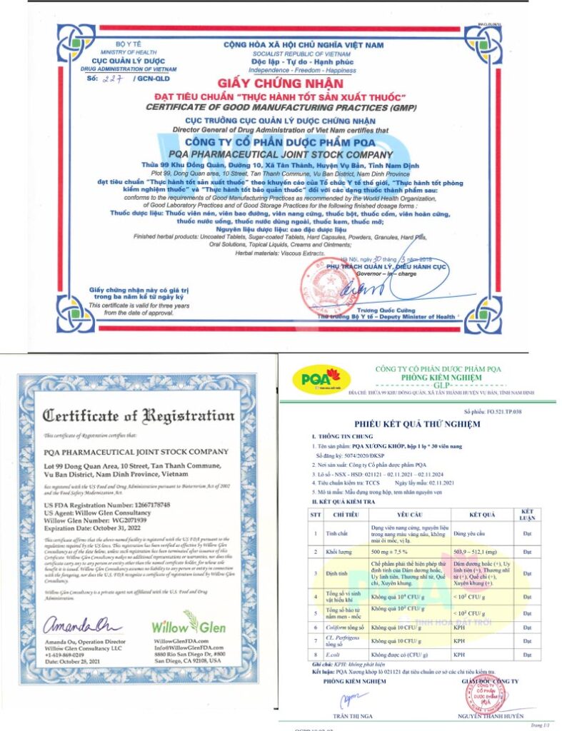 PQA xương khớp viên nang