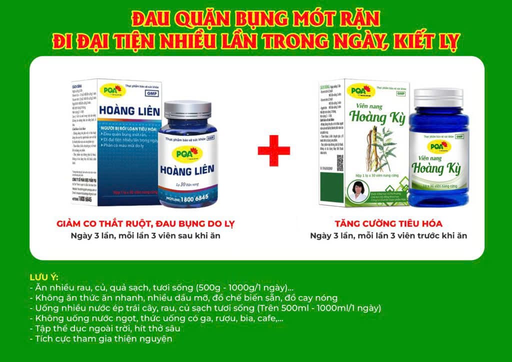 Kết hợp 2 sản phẩm hoàng liên