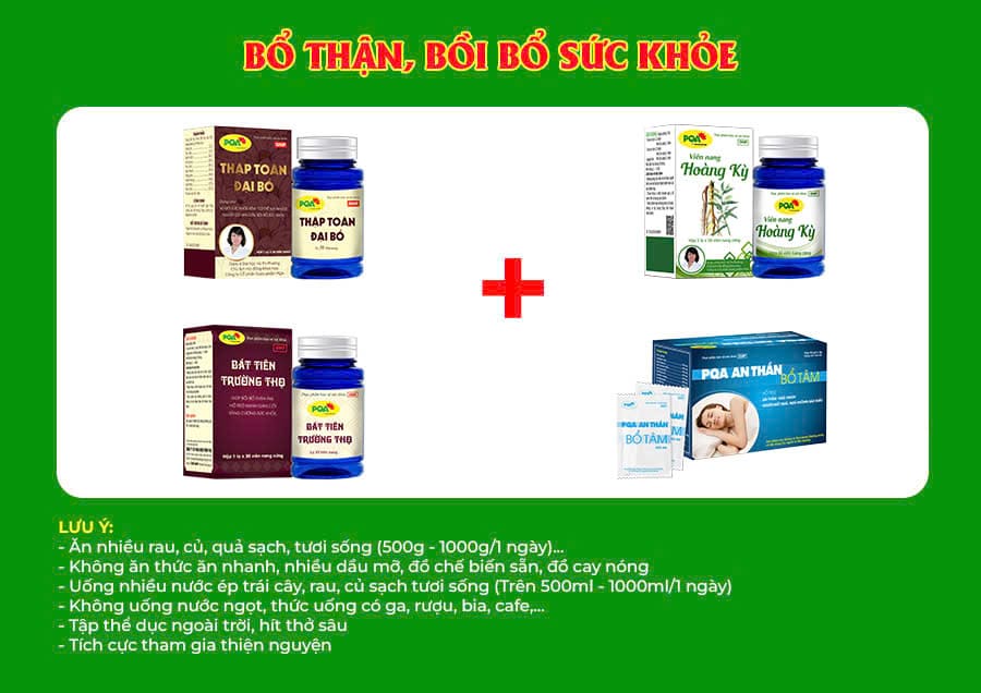 Kết hợp 4 sản phẩm Bát tiên trường thọ 