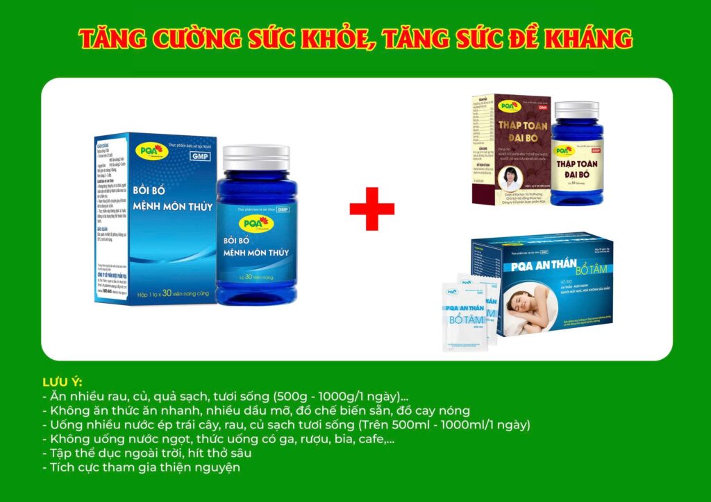 Kết hợp 3 sản phẩm mệnh môn thuỷ viên nang