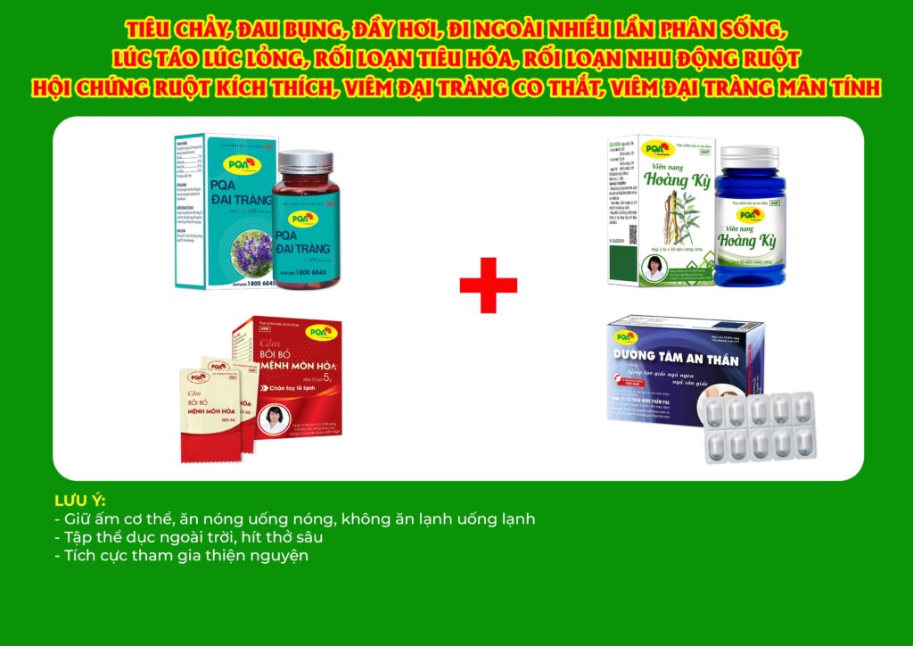 Kết hợp 4 sản phẩm đại tràng