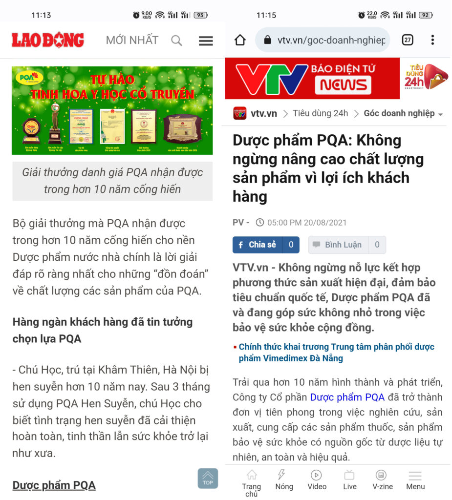 Dược phẩm PQA