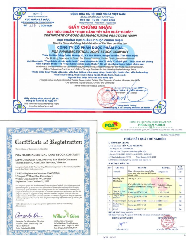 PQA viên nang phế quản
