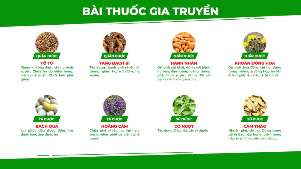 Bài thuốc gia truyền cốm hen suyễn