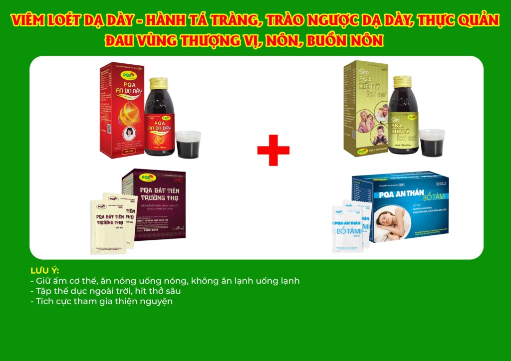 Kết hợp 4 sản phẩm an dạ dày