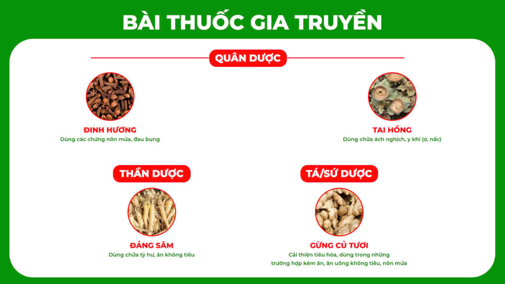 Bài thuốc gia truyền trớ sữa