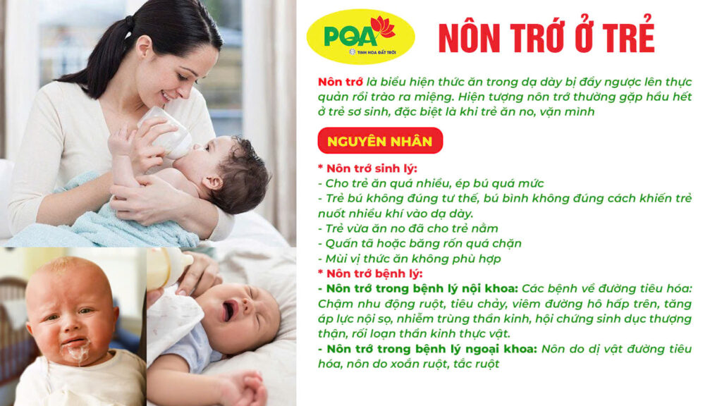 Nguyên nhân trớ sữa