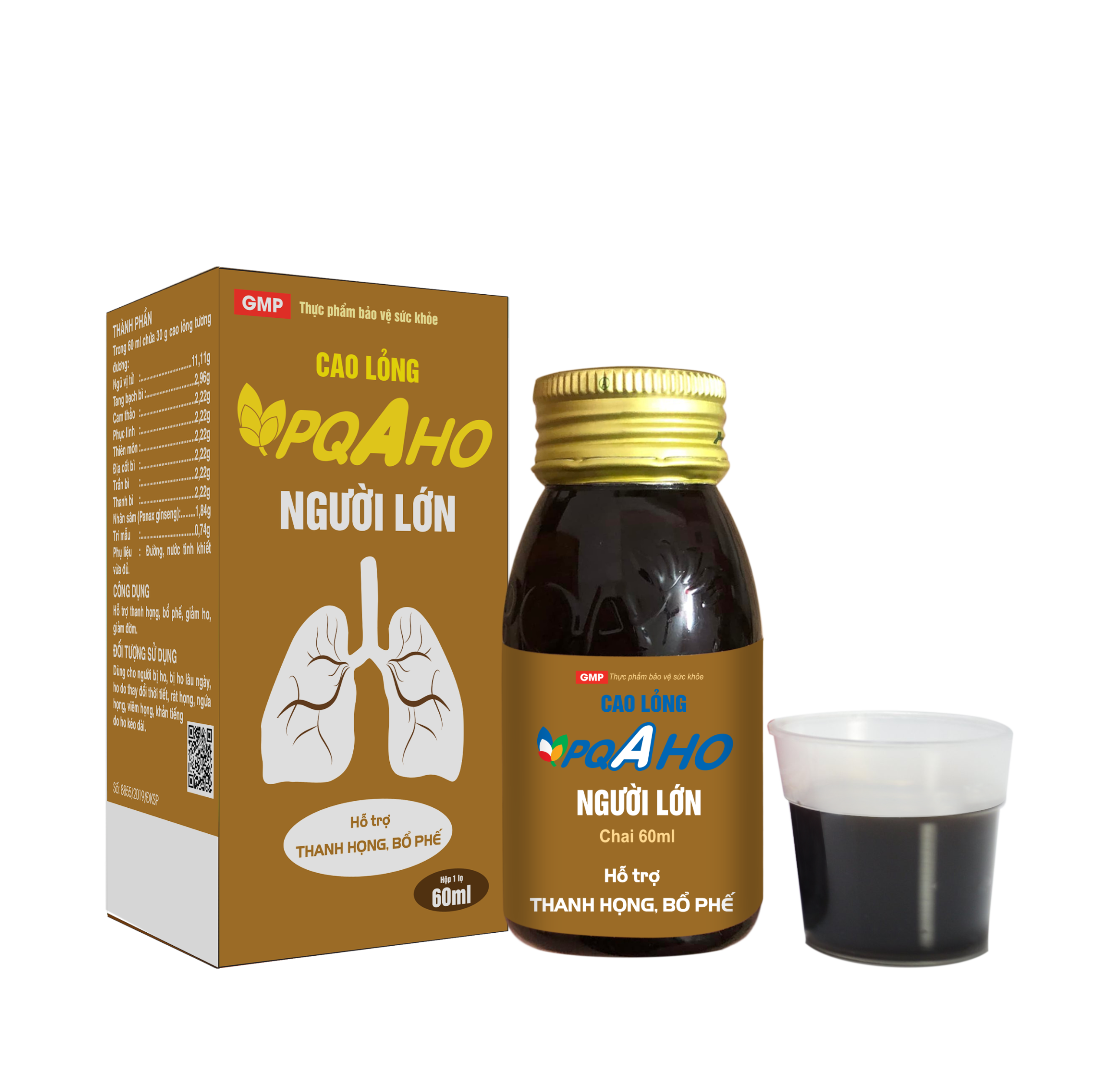 PQA ho người lớn 60ml