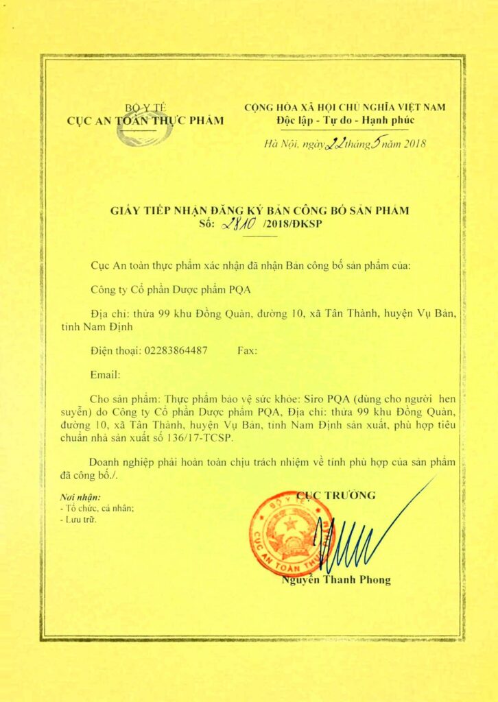 Dược phẩm PQA