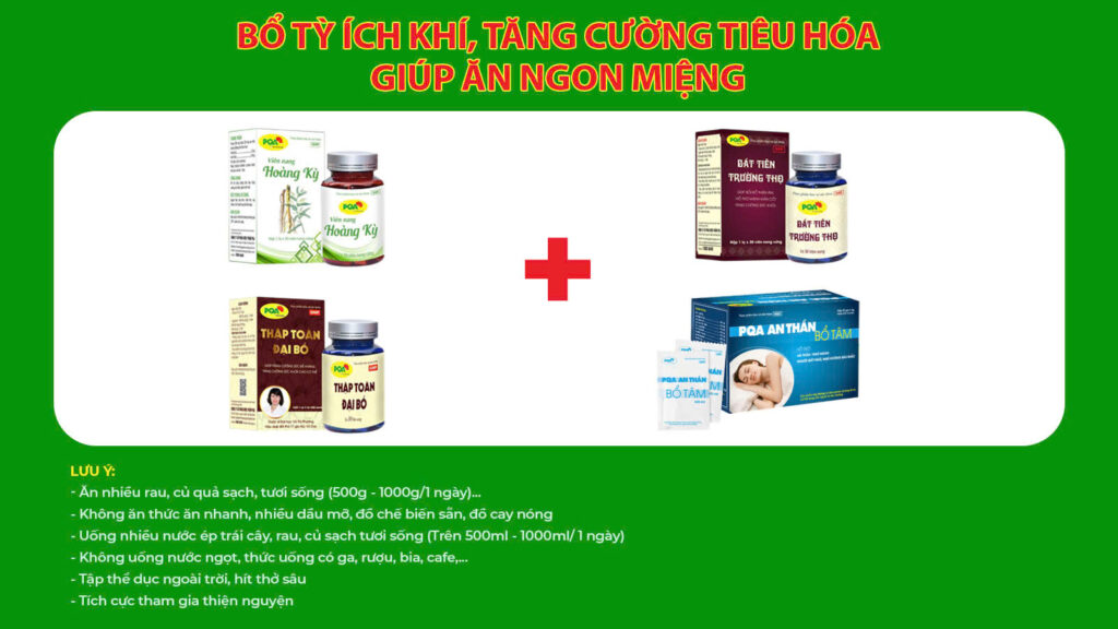 Kết hợp 4 sản phẩm Hoàng kỳ