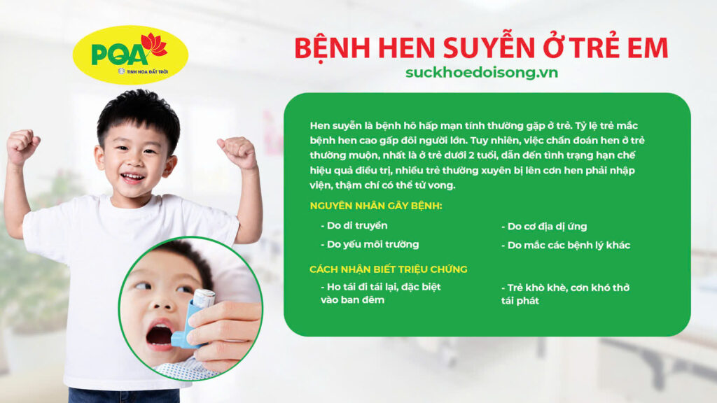 Nguyên nhân và triệu chứng gây nên bệnh hen suyễn ở trẻ em