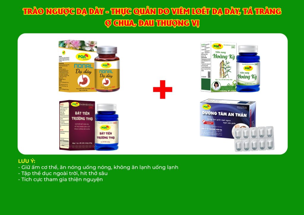 Kết hợp 4 sản phẩm nonal dạ dày