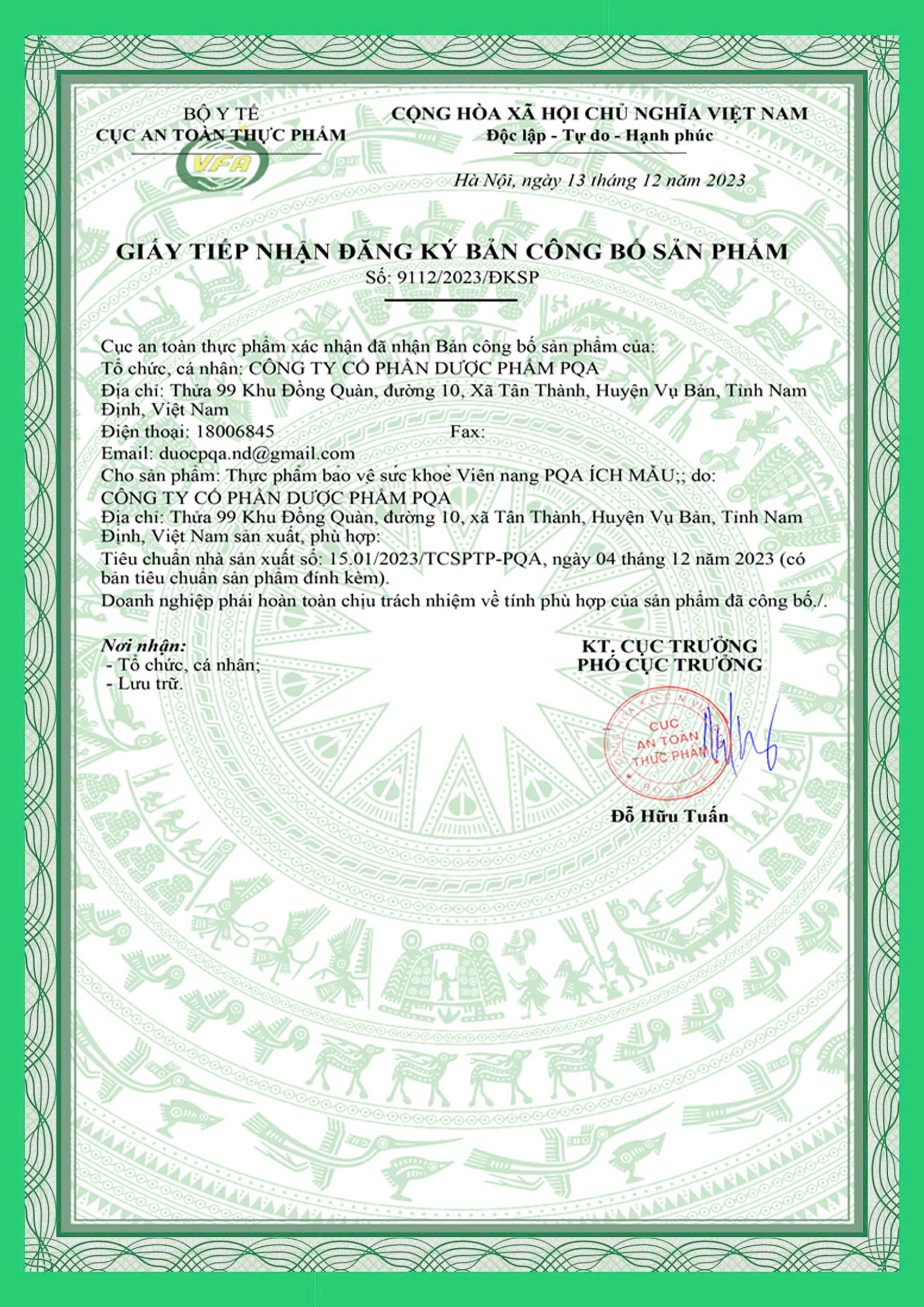 PQA ích mẫu