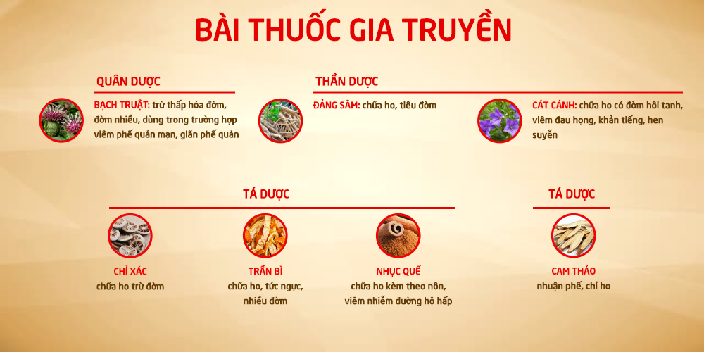 Bài thuốc Phế quản người lớn