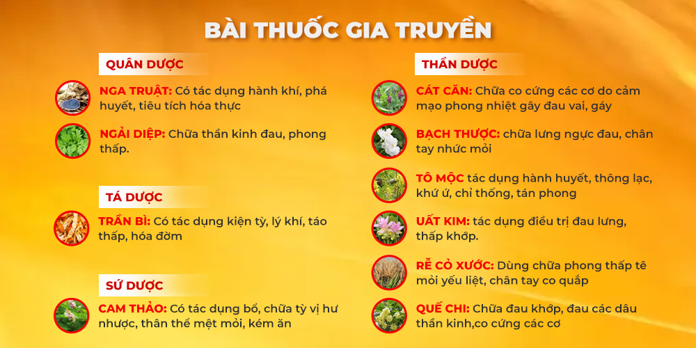 Bài thuốc Thư cân hoạt lạc