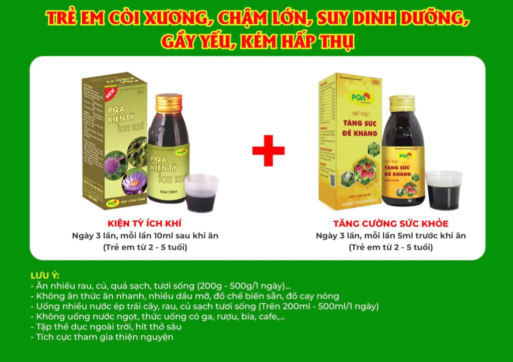 Kết hợp 2 sản phẩm kiện tỳ ích khí 125ml