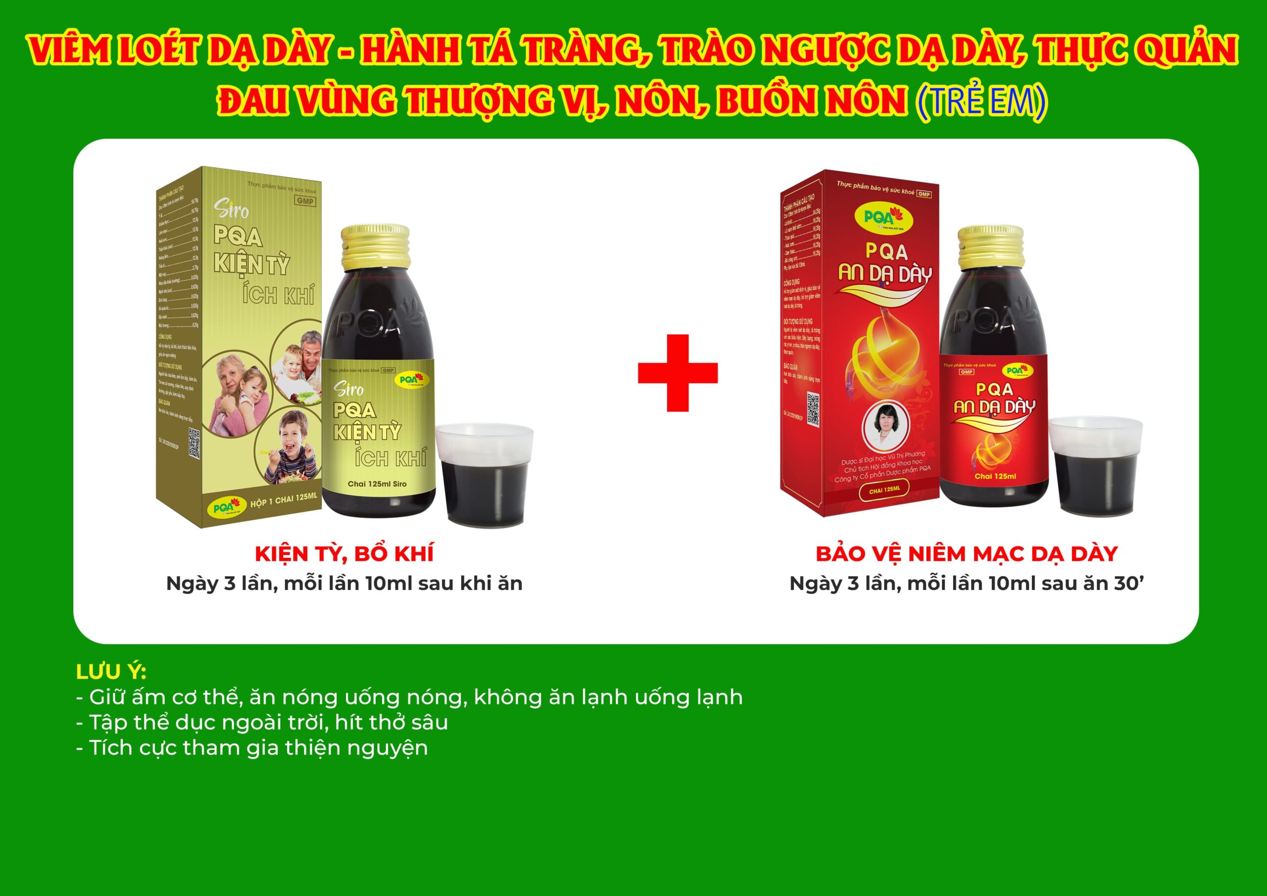 Kết hợp 2 sản phẩm An dạ dày