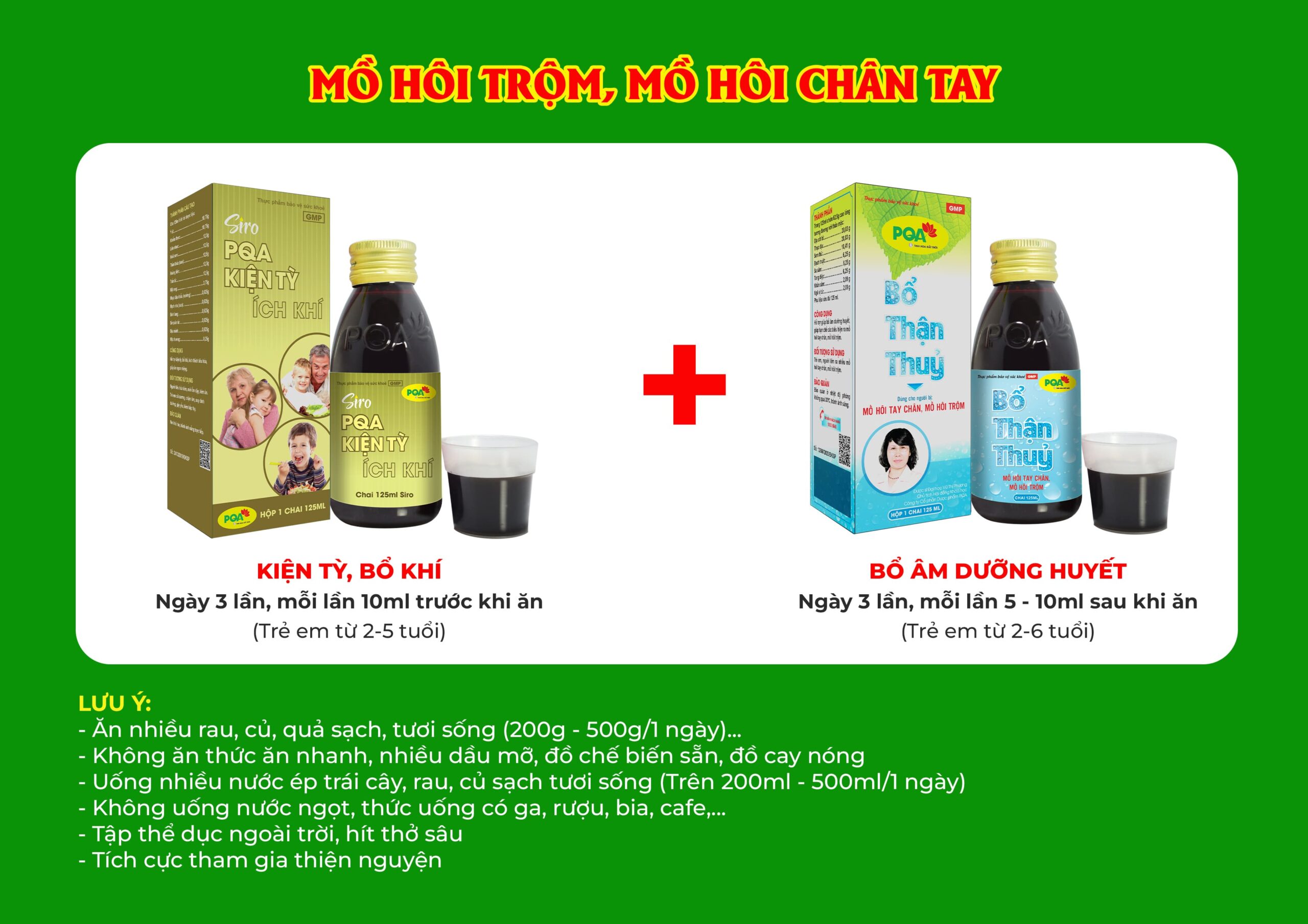 Kết hợp 2 sản phẩm 
bổ thận thuỷ siro