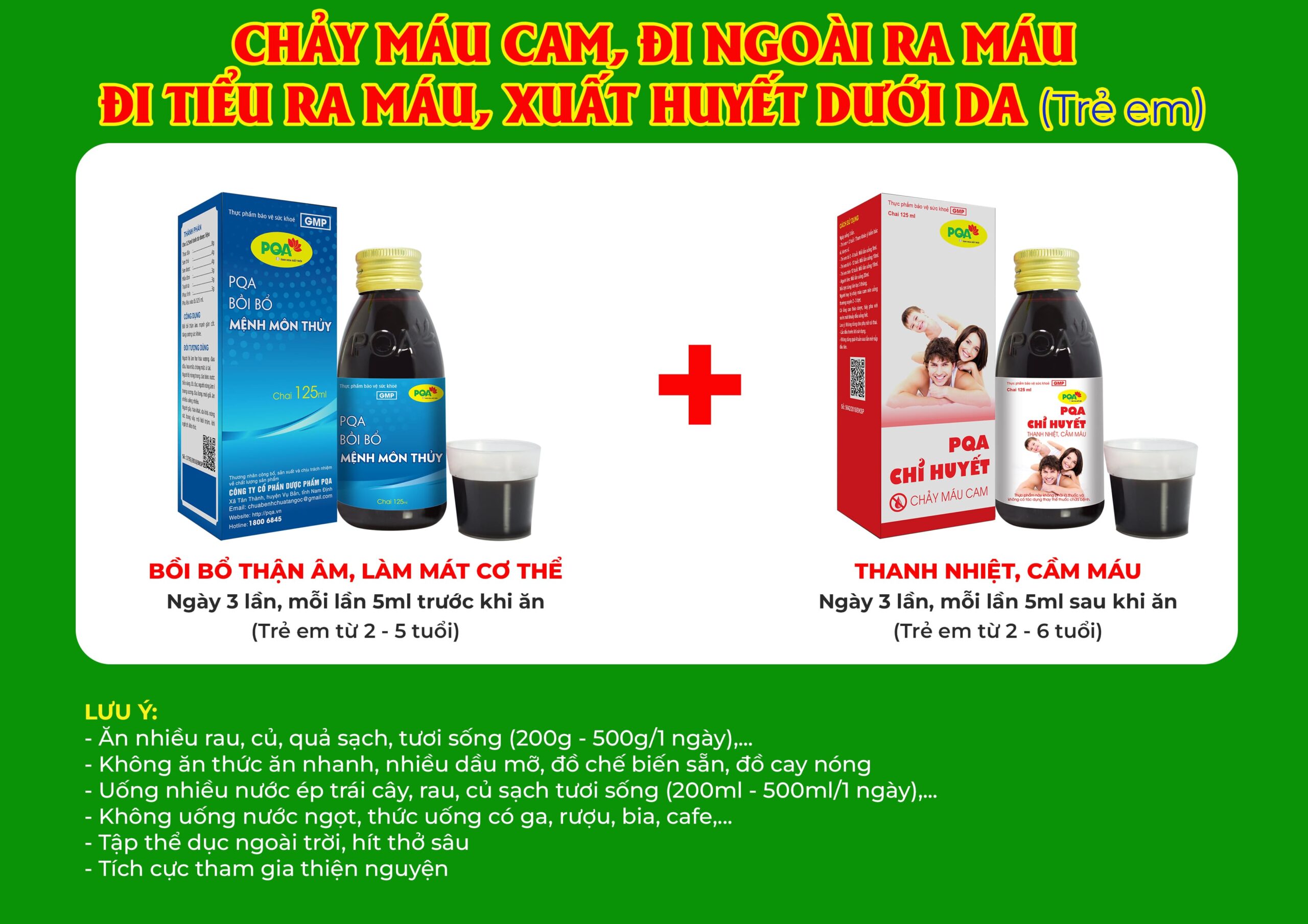 Kết hợp 2 sản phẩm chỉ huyết