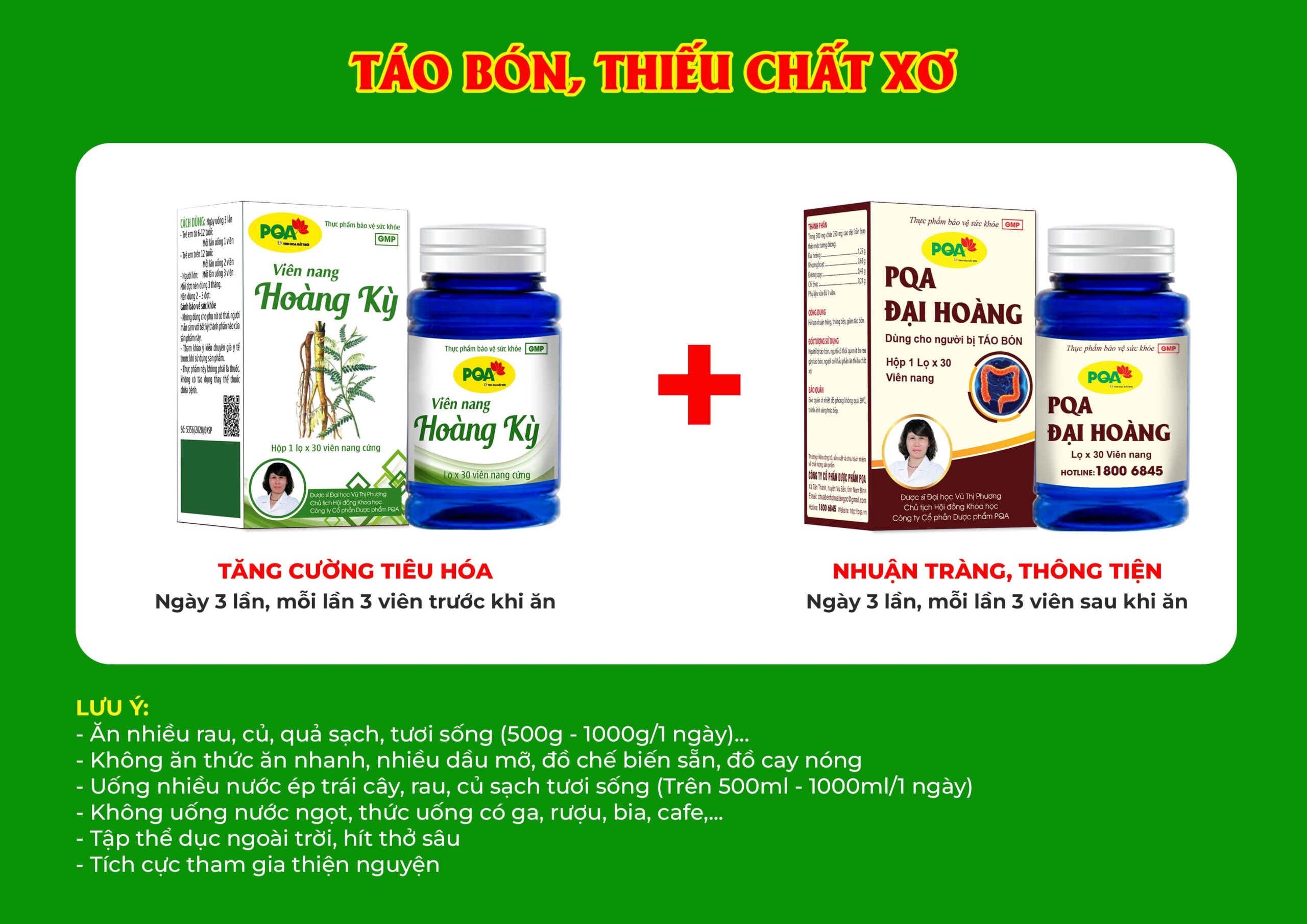 Kết hợp 2 sản phẩm đại hoàng