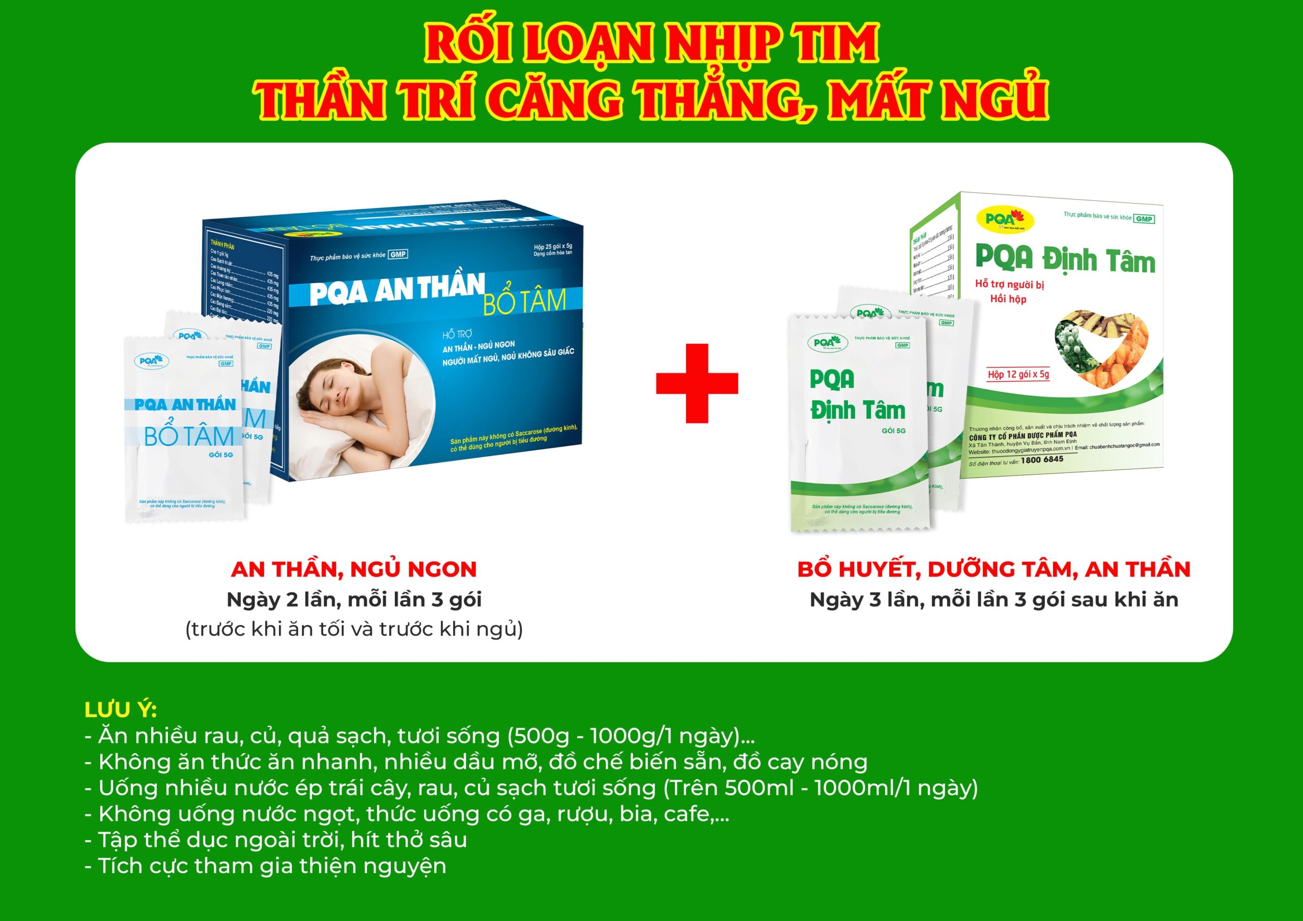 Kết hợp 2 sản phẩm Định tâm