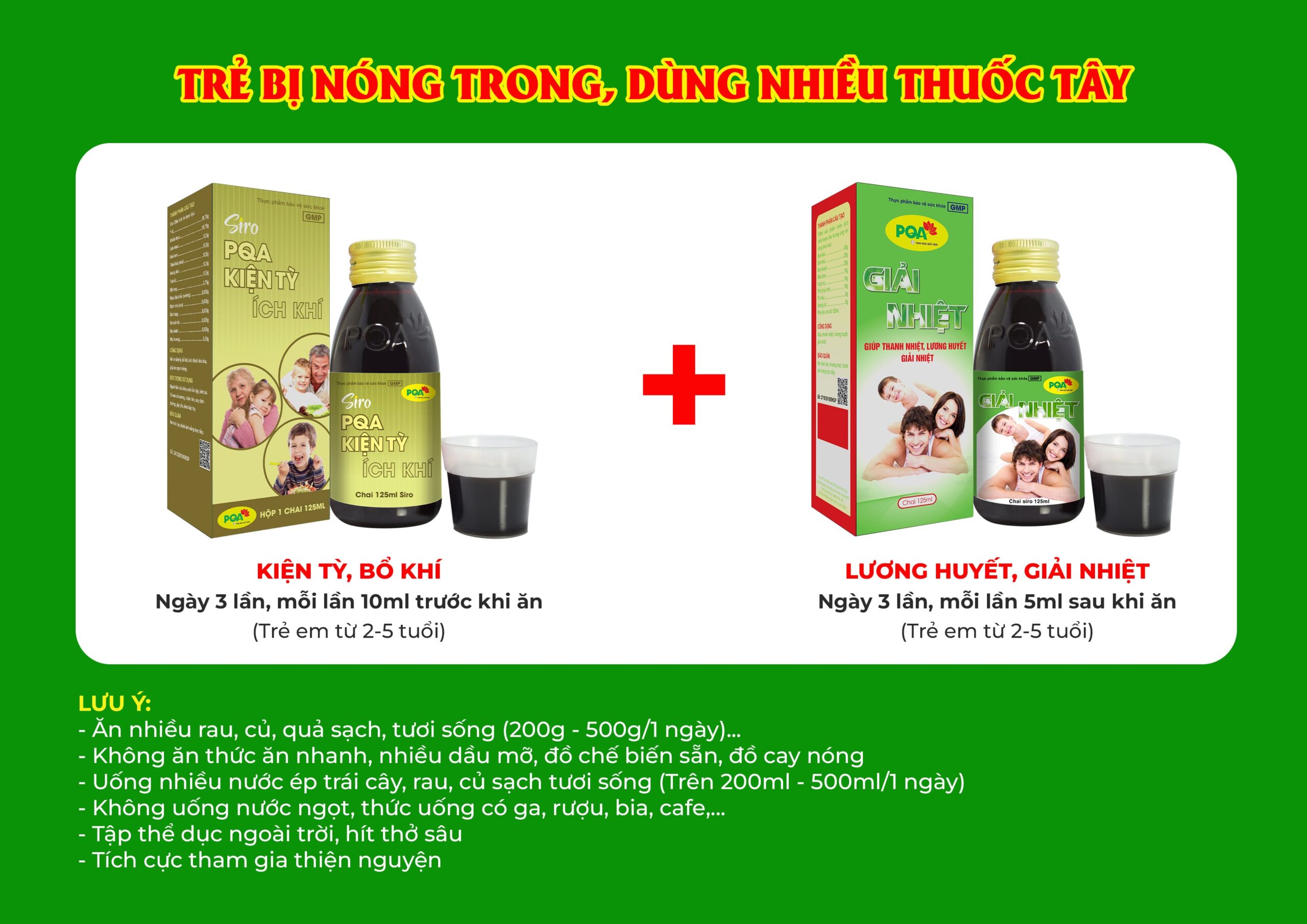 Kết hợp 2 sản phẩm giải nhiệt