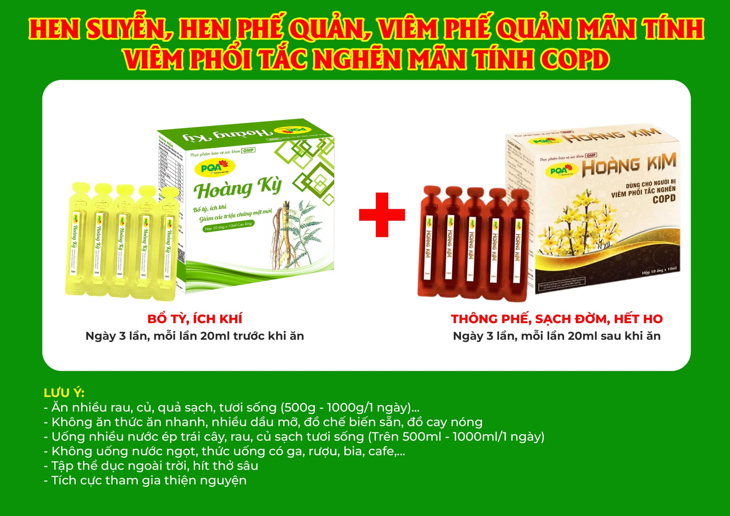  kết hợp 2 sản phẩm PQA Hoàng Kim 