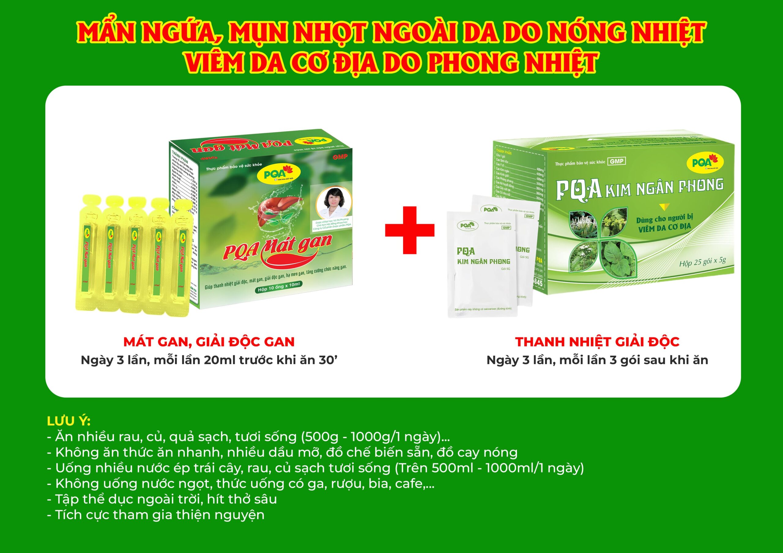 Kết hợp 2 sản phẩm kim ngân phong