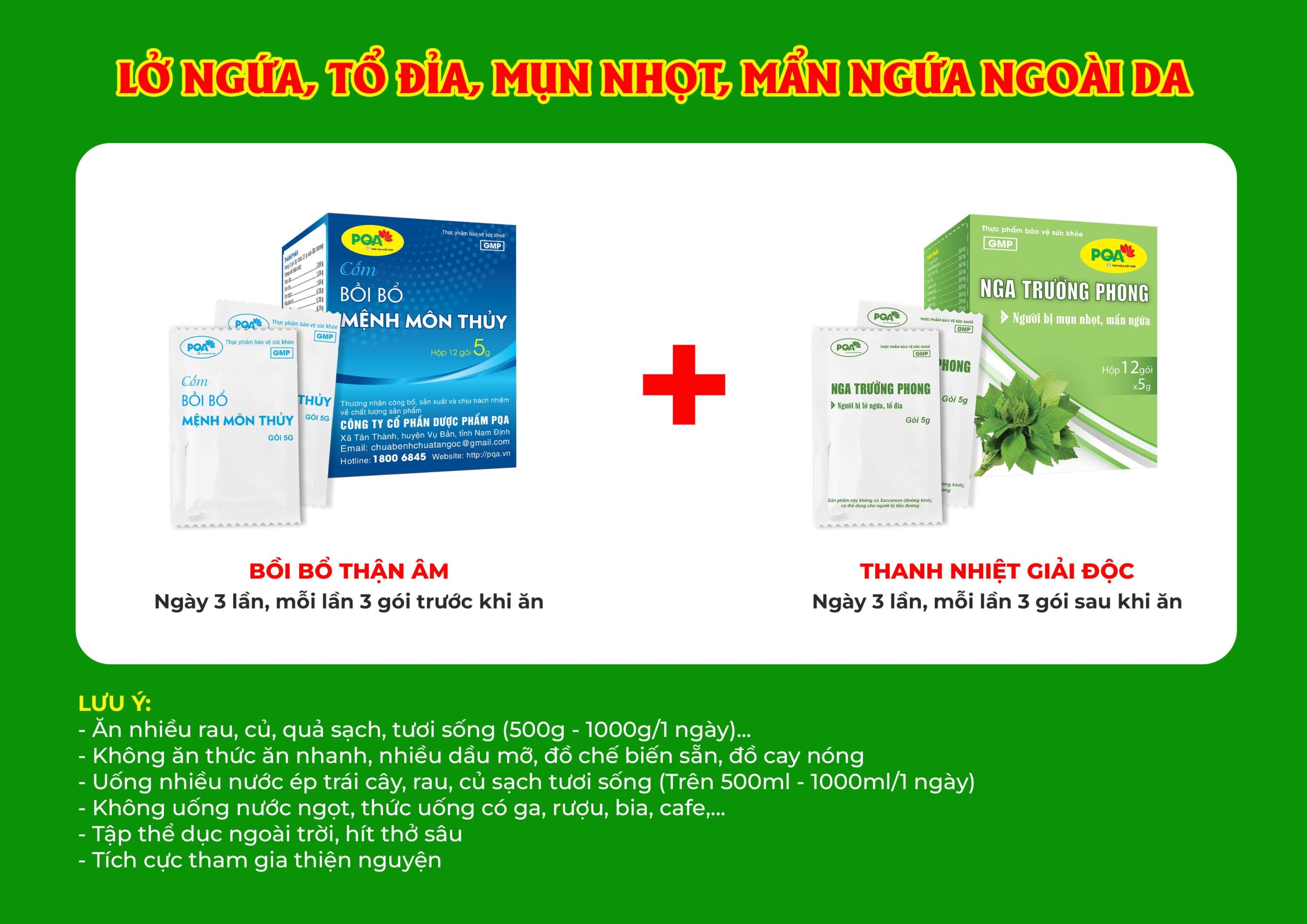 kết hợp 2 sản phẩm Nga trưởng phong