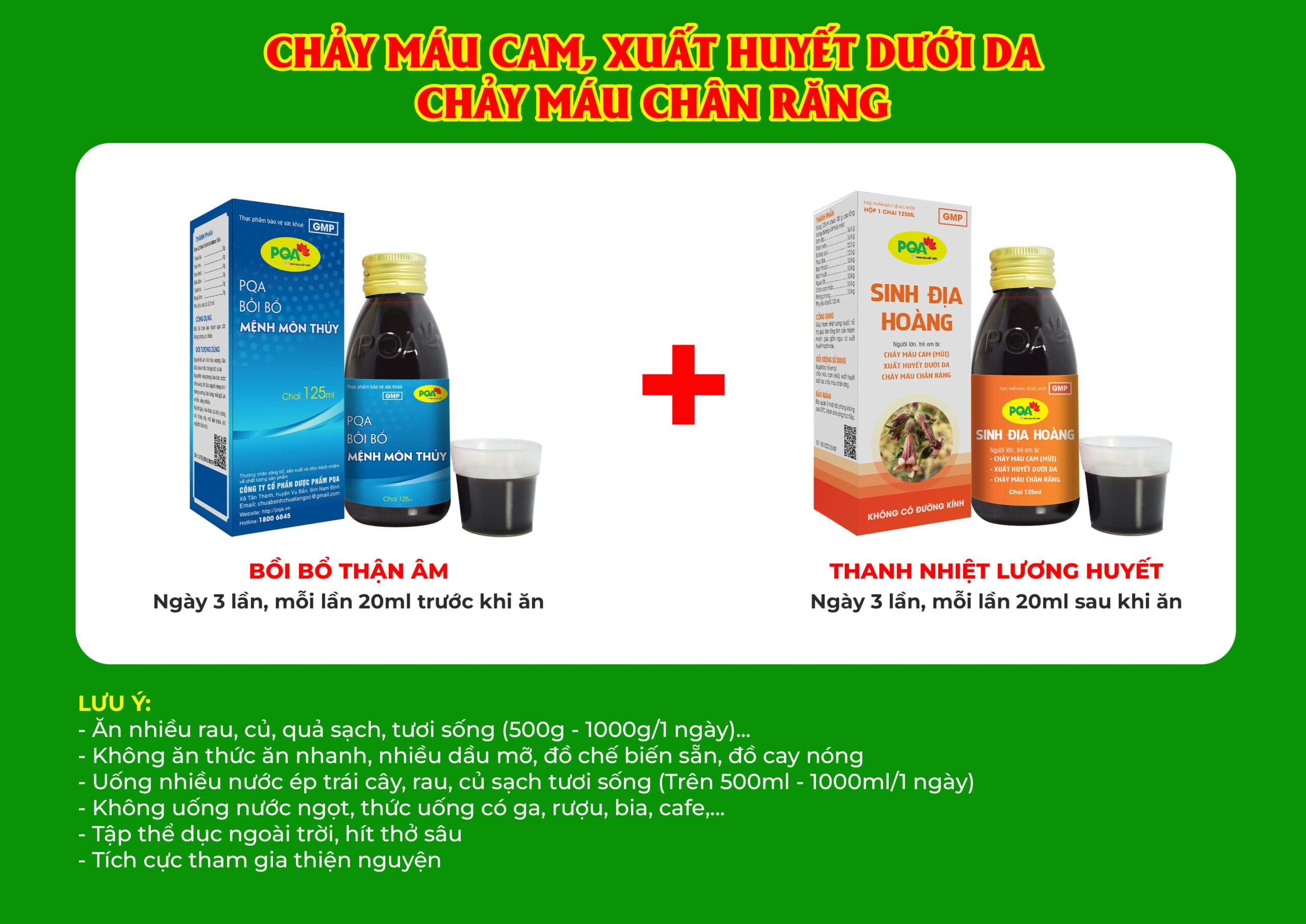 Kết hợp 2 sản phẩm sinh địa hoàng