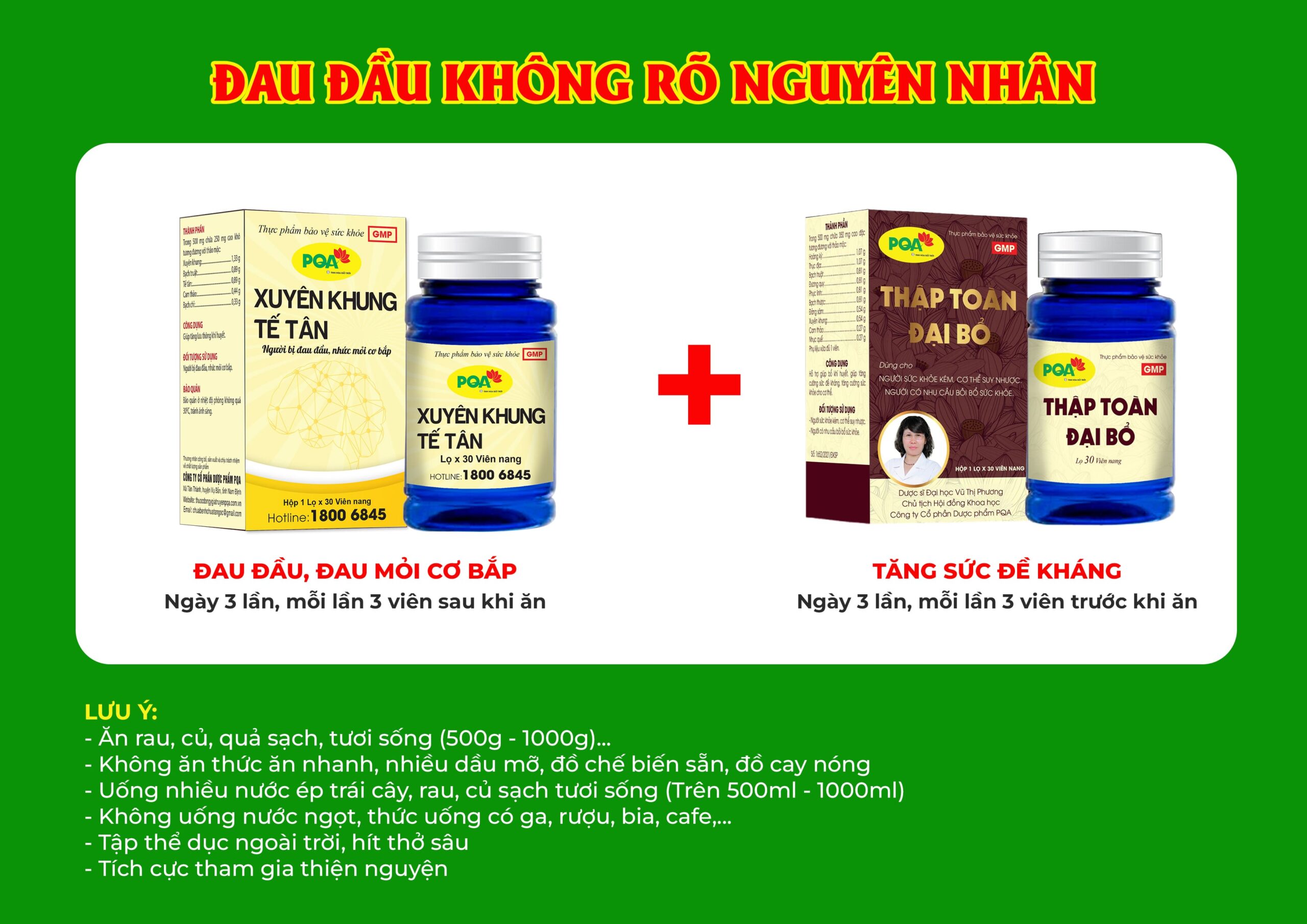 Kết hợp 2 sản phẩm Thập toàn đại bổ