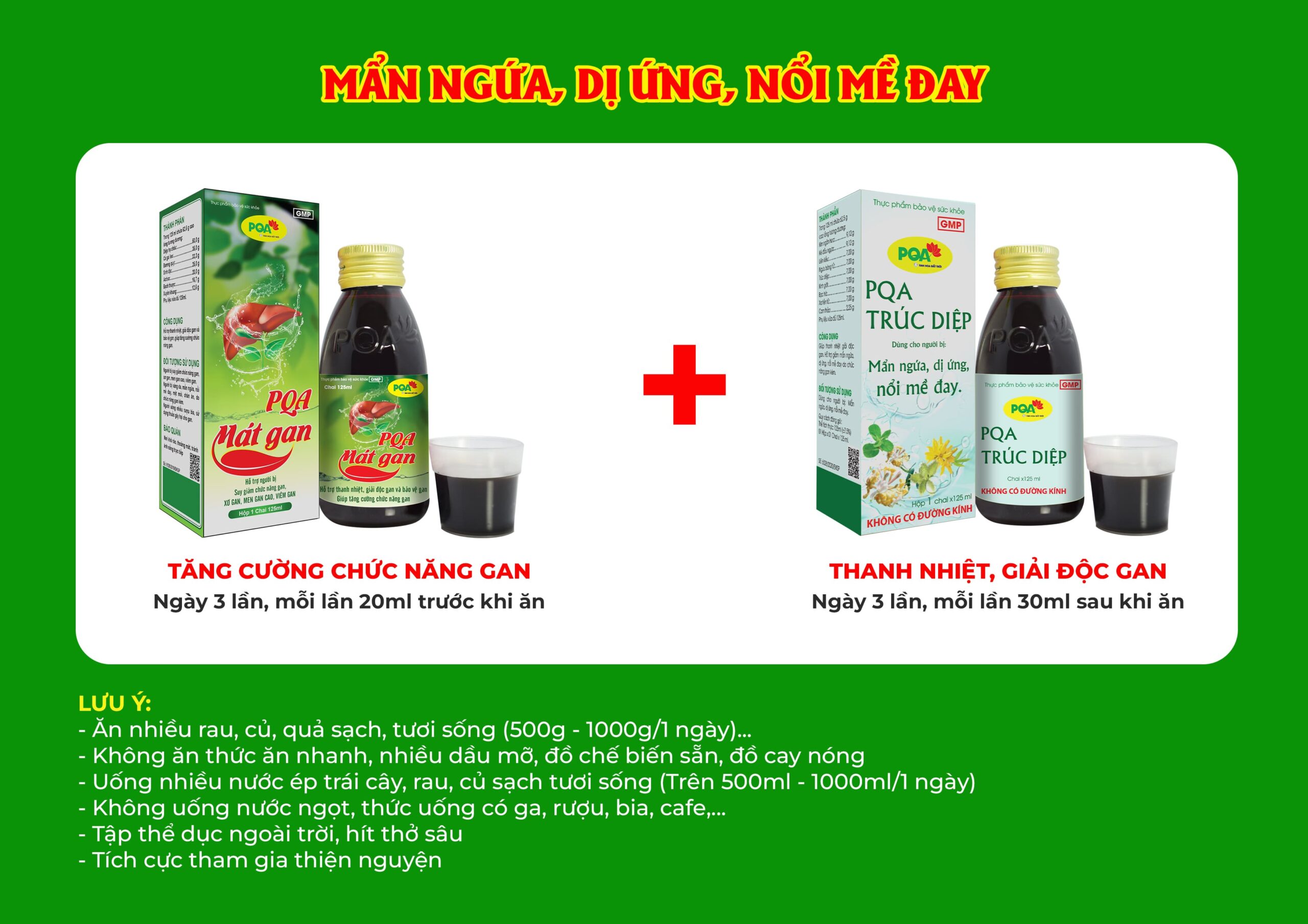 Kết hợp 2 sản phẩm Trúc diệp