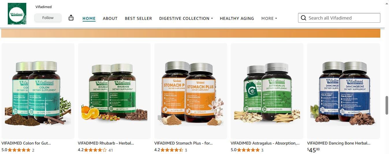 Đã có 5 sản phẩm được bán trên sàn thương mại điện tử Amazon và được người tiêu dùng đánh giá 4 -5 sao về chất lượng sản phẩm.