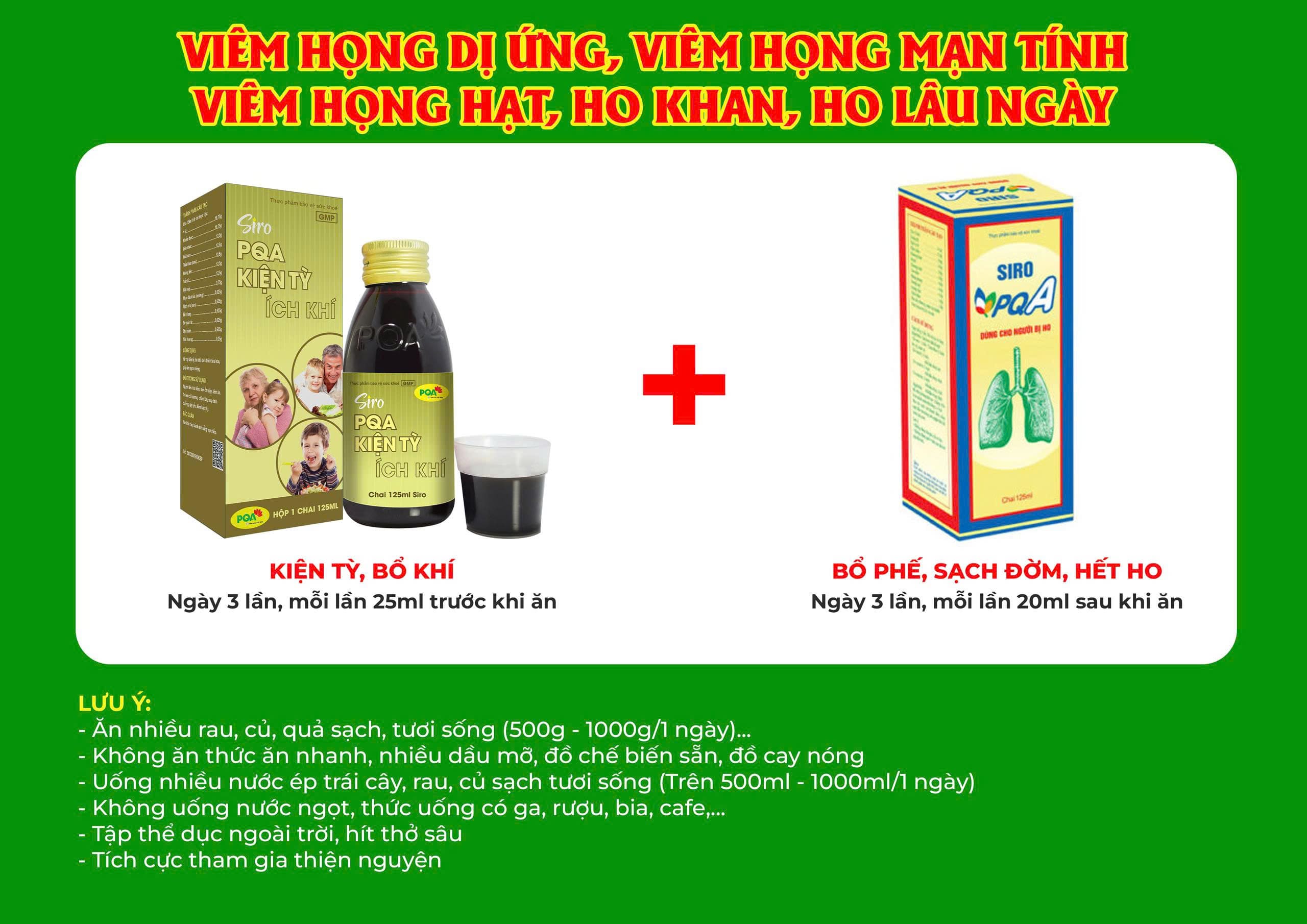 Kết hợp 2 sản phẩm dùng cho người bị ho 