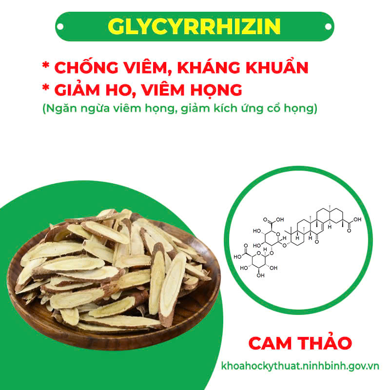 Thành phần hoá học Cốm Hen Suyễn