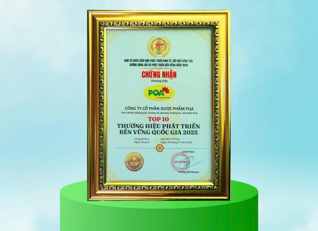 Giải thưởng Thương Hiệu Phát Triển Bền Vững Quốc Gia 2025 