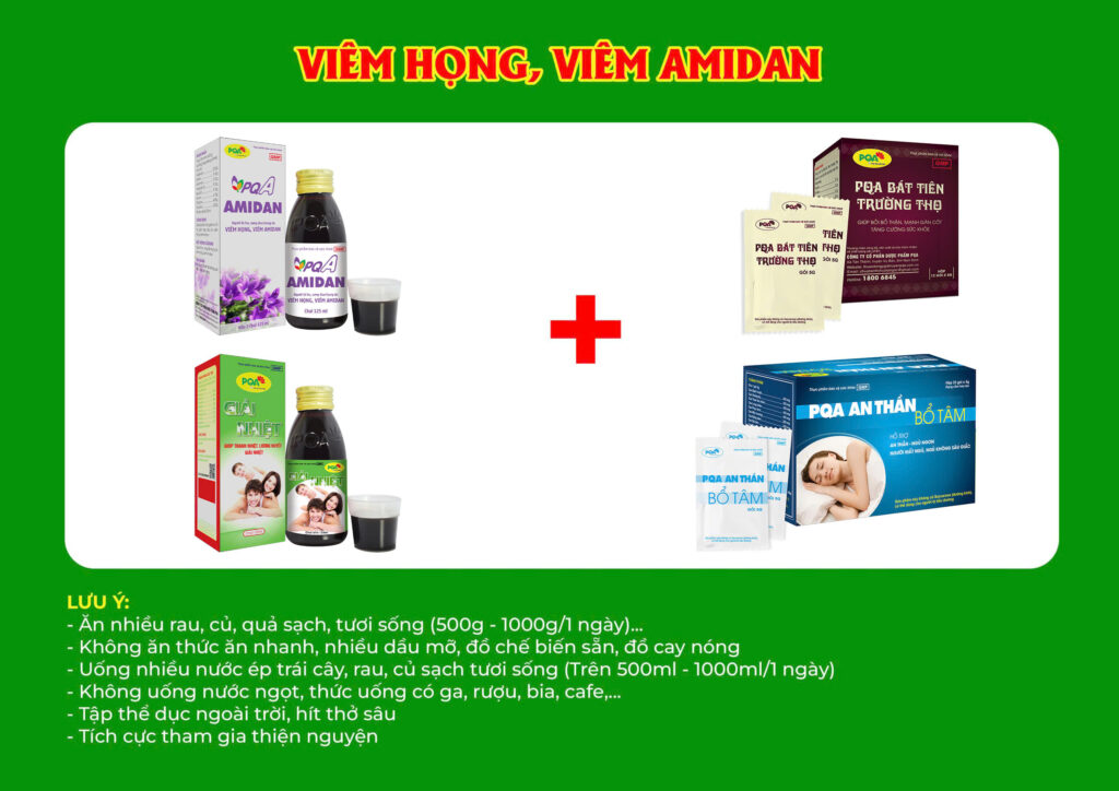 Kết hợp 4 sản phẩm Amidan