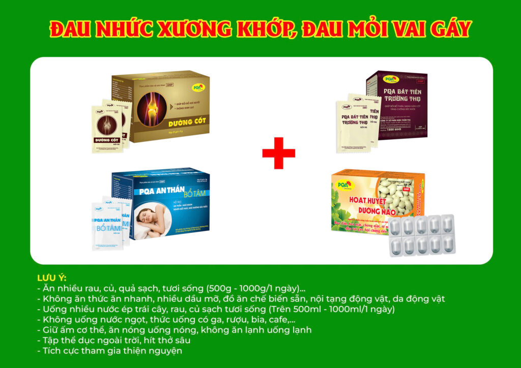 Kết hợp 4 sản phẩm Dưỡng Cốt