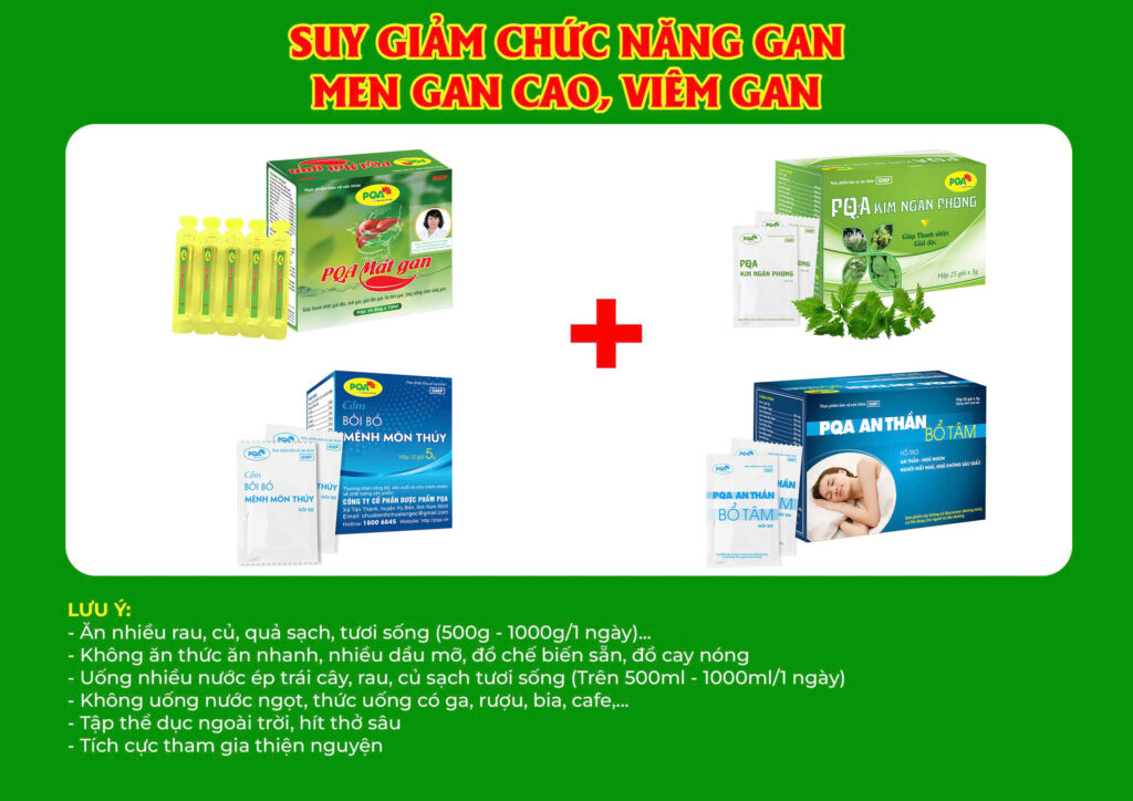 Kết hợp 4 sản phẩm Mát Gan Ống